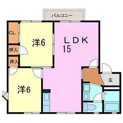 グルンハイムＢの物件間取画像